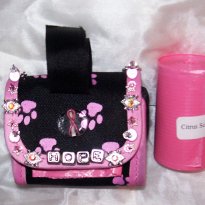 A picture of a Diamonz in the Ruff Doggie Doo-Doo bag made in support of Breast Cancer