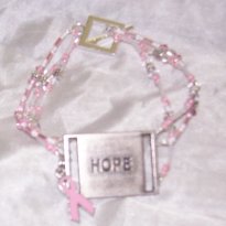 A Breast Cancer Bracelet made by Punkin B4 Midnite