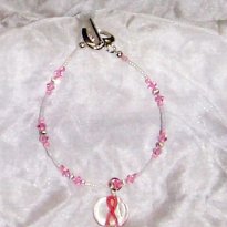 Another sample of a breast cancer awareness bracelet