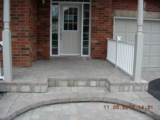 porch in pavers